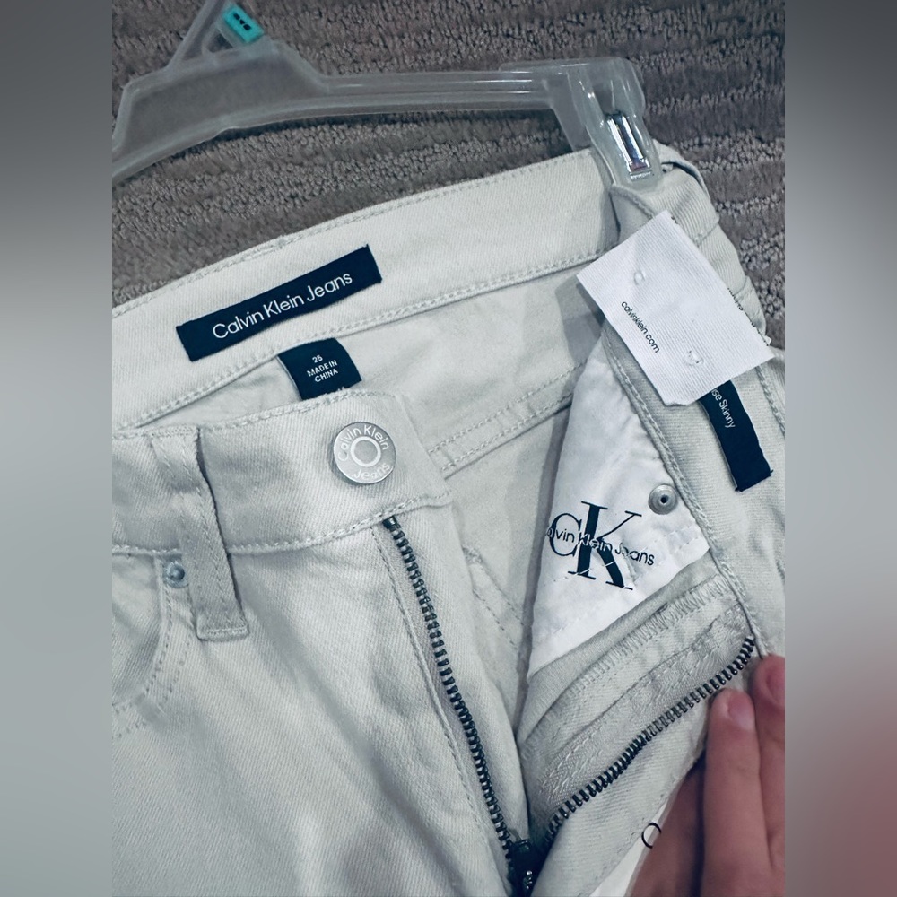 🆕Calvin Klein gray high rise skinny jeans women - Picture 8 of 10